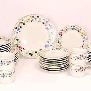 Farberware English Garden Party Country Stoneware 1 Place Setting Easter Dishes